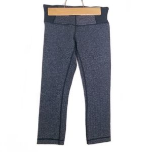 Lululemon Heathered Gray Cropped Leggings